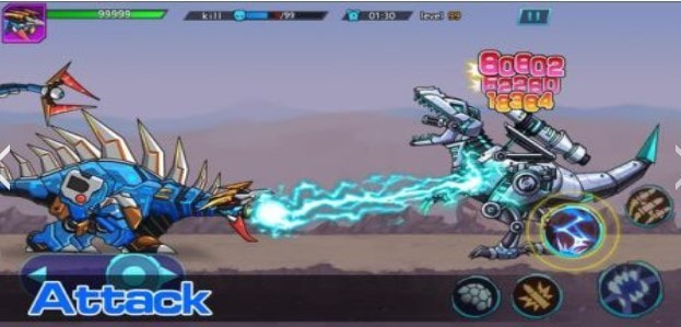 恐龙机器人对战僵尸Dino Robot VS Zombie0